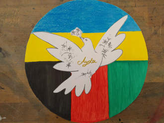 Friedenstaube von Ayda aus Afghanistan, Deutschkurs